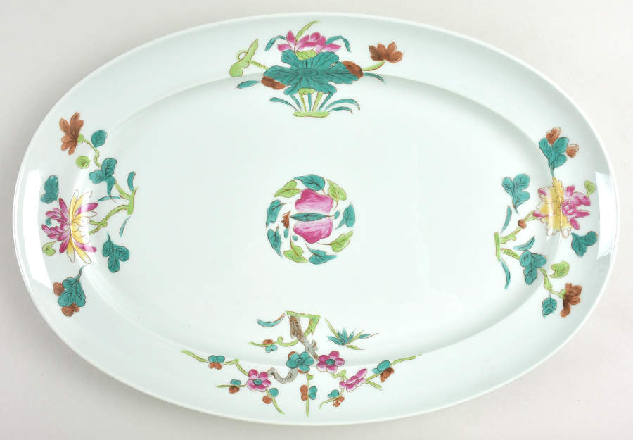 Nymphea 16" Oval Serving Platter by Ceralene-1