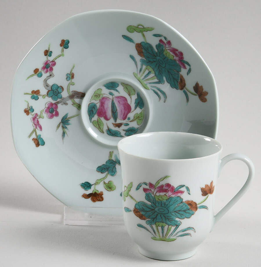 Nymphea Flat Demitasse Cup & Saucer Set by Ceralene-1