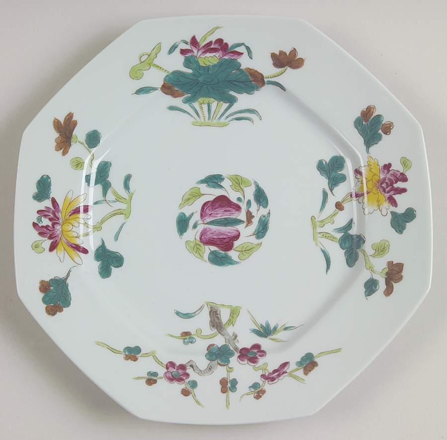 Nymphea Octagonal Luncheon Plate by Ceralene-1