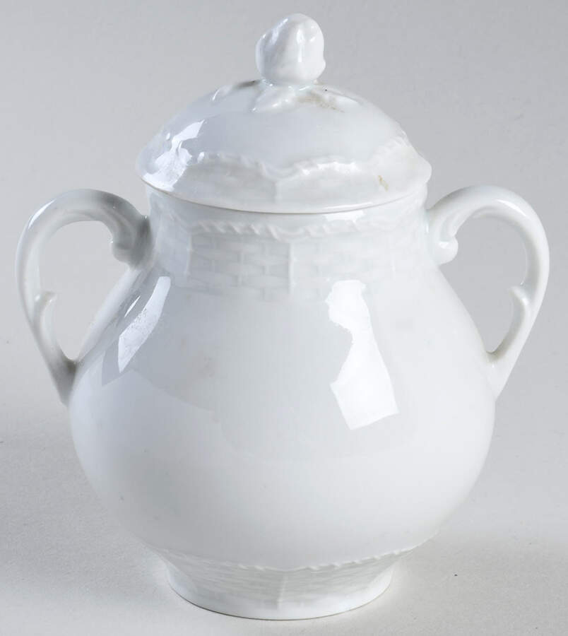 Osier Sugar Bowl & Lid by Ceralene-1