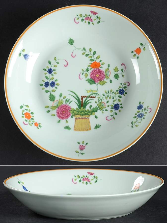 Panier Chinois Celadon Coupe Soup Bowl by Ceralene-1