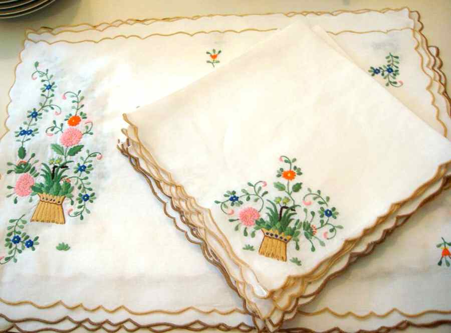 Panier Chinois Celadon Cloth Placemat by Ceralene-1