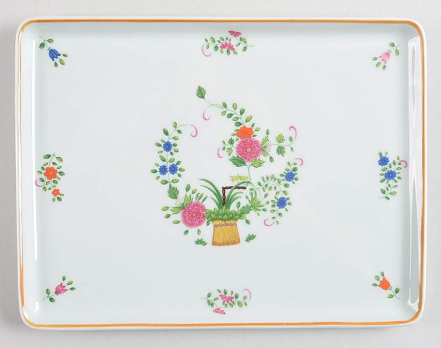 Panier Chinois Celadon 8" Rectangular Tray by Ceralene-1