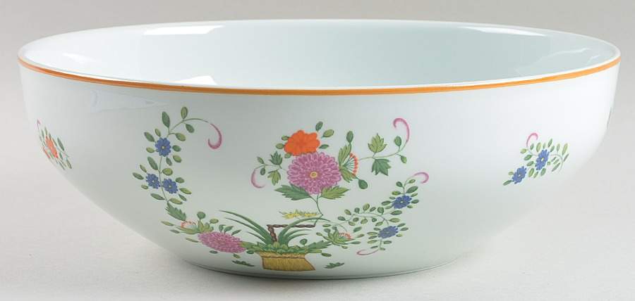 Panier Chinois Celadon 9" Salad Serving Bowl by Ceralene-1