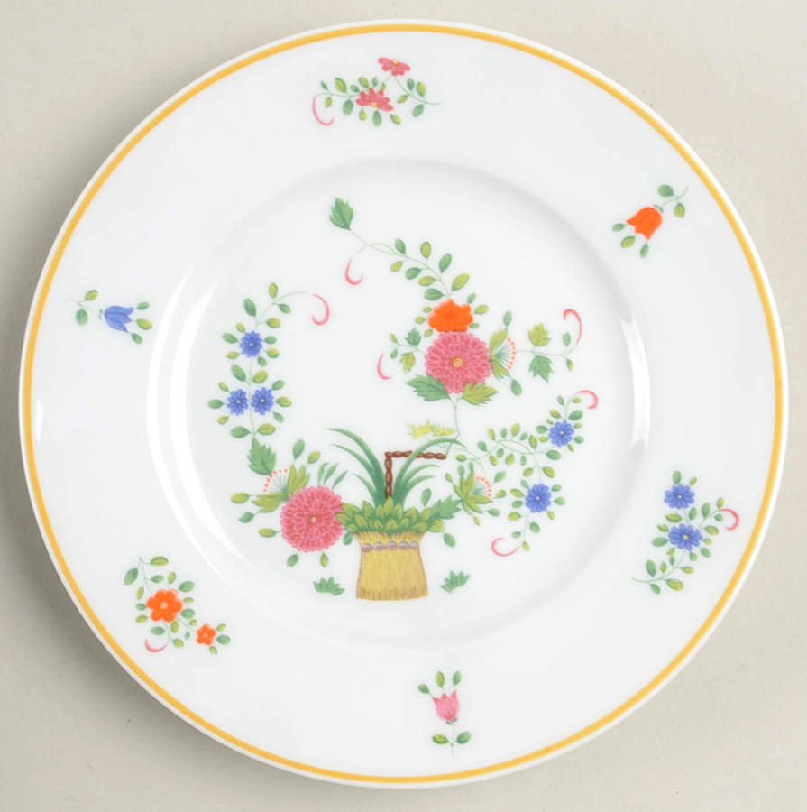 Panier Chinois White Bread & Butter Plate by Ceralene-1