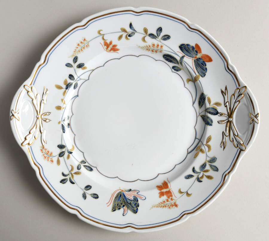 Papillons Handled Cake Plate by Ceralene-1