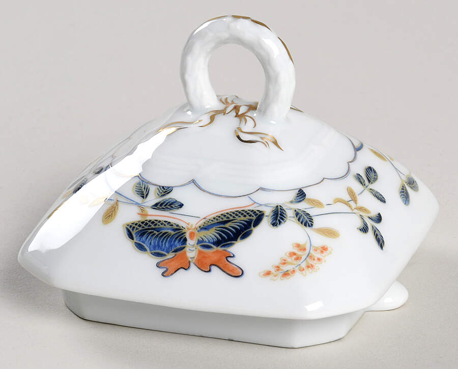 Papillons Lid for Teapot by Ceralene-1