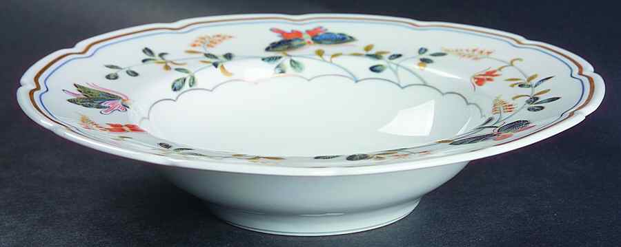 Papillons Rim Soup Bowl by Ceralene-1