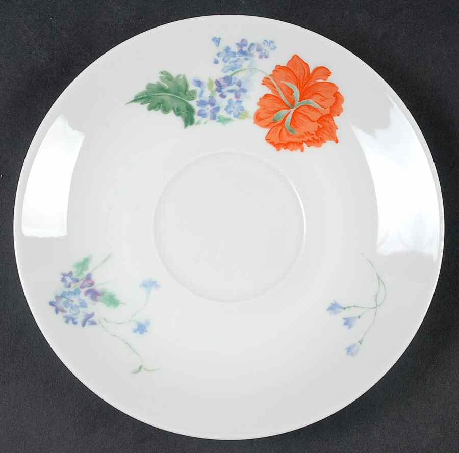 Pavot Poppy Saucer for Cream Soup Bowl by Ceralene-1