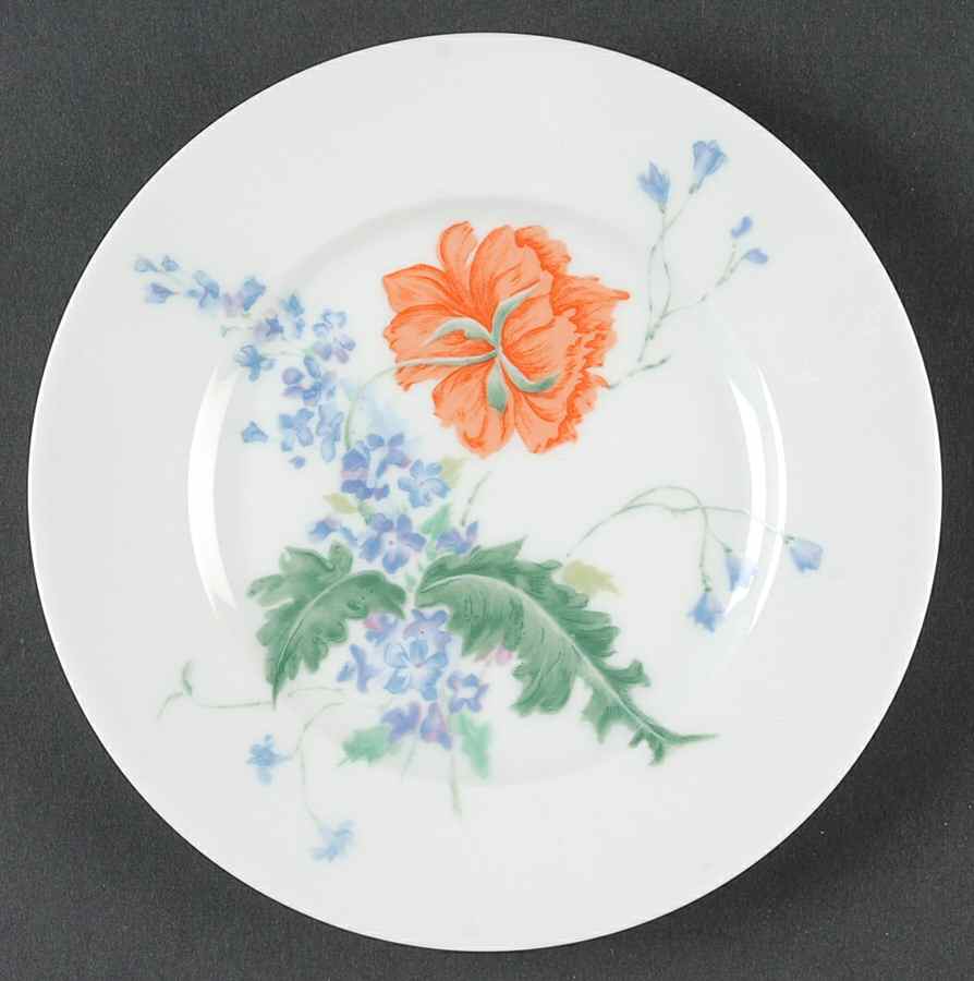 Pavot Poppy Bread & Butter Plate by Ceralene-1