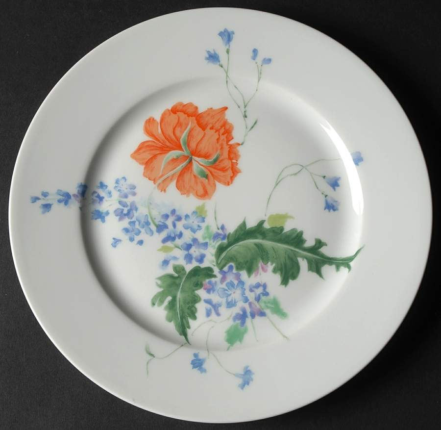 Pavot Poppy Luncheon Plate by Ceralene-1