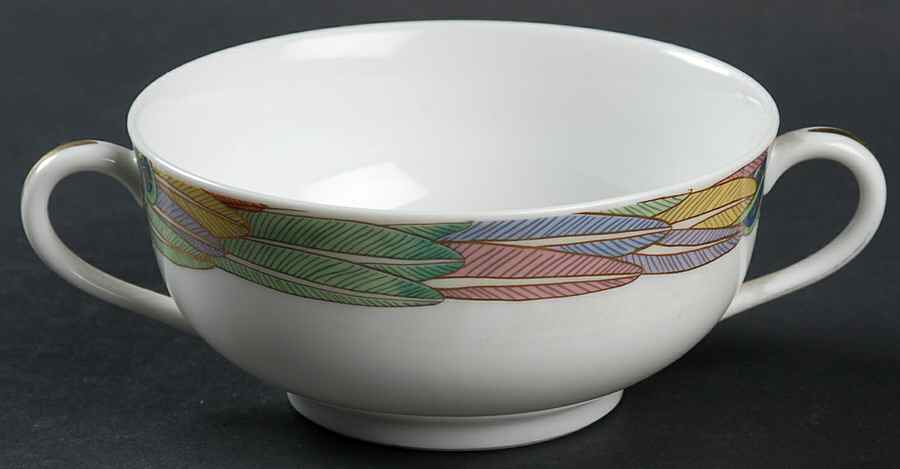 Ramage Footed Cream Soup Bowl by Ceralene-1