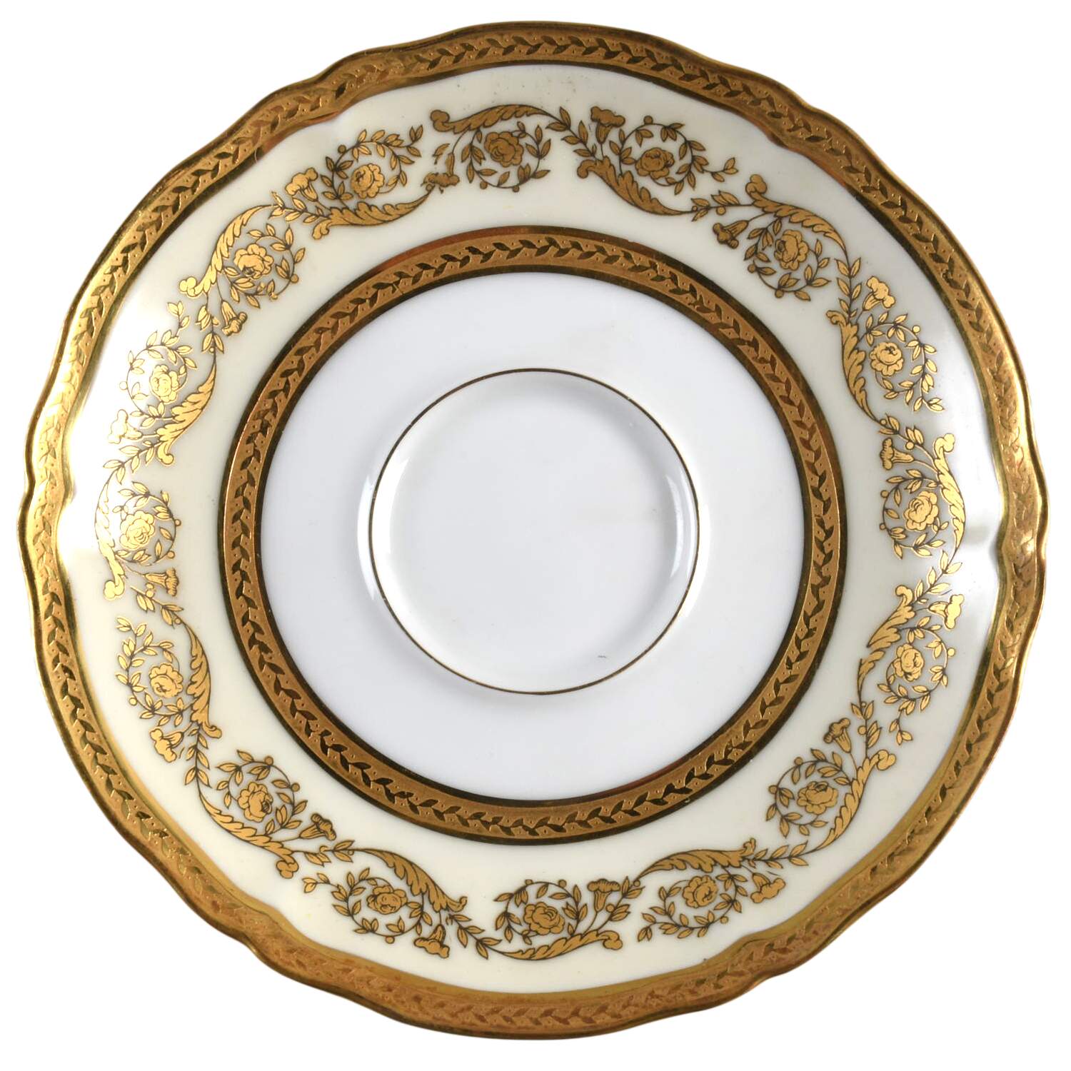 Regence (Gold Design) Saucer for Demitasse Cup by Ceralene-1