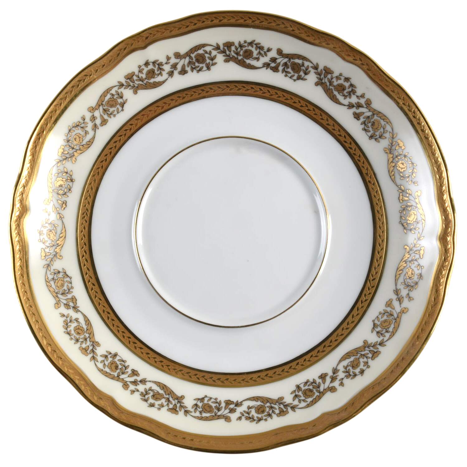 Regence (Gold Design) Saucer for Cream Soup Bowl by Ceralene-1