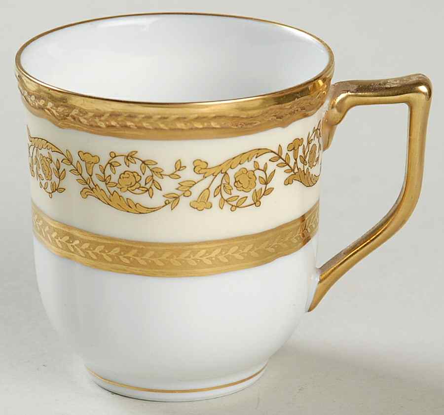 Regence (Gold Design) Footed Demitasse Cup by Ceralene-1