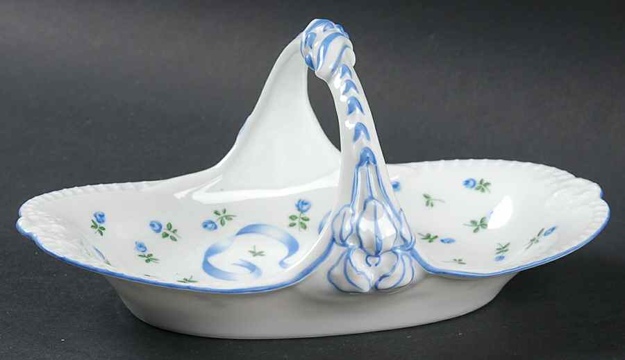 Romantique Blue Small Basket by Ceralene-1
