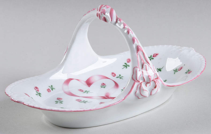 Romantique Pink Small Basket by Ceralene-1