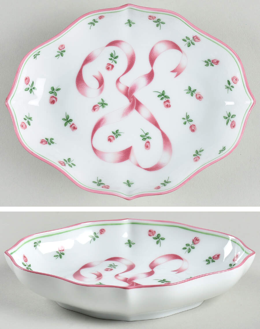 Romantique Pink Silver Tray by Ceralene-1