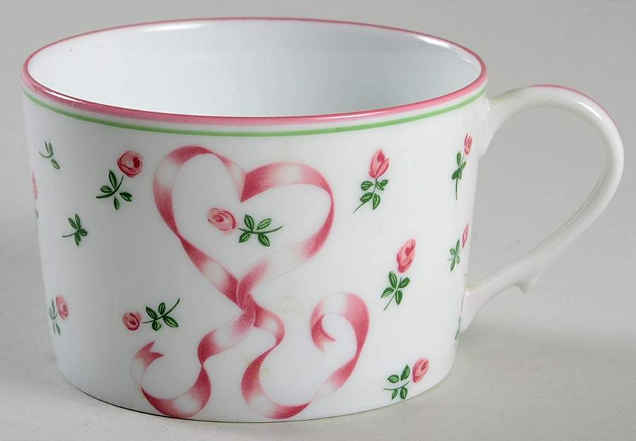 Romantique Pink Flat Cup by Ceralene-1