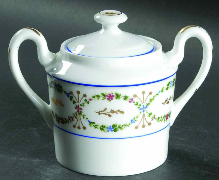 Roselle Sugar Bowl & Lid by Ceralene-1