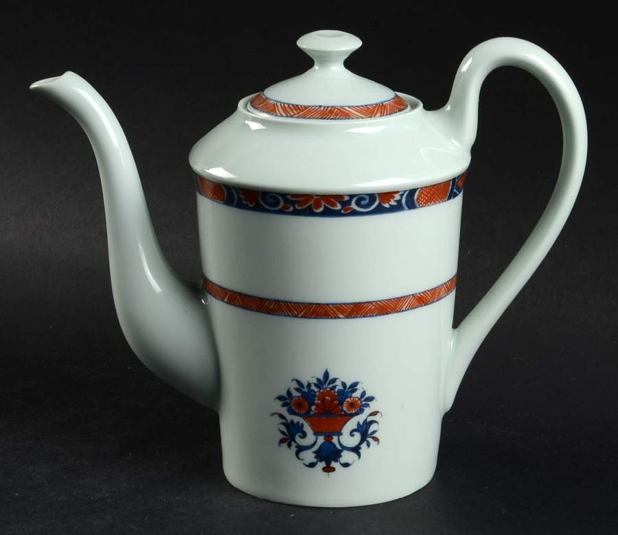 Rouen Celedon Mini Coffee Pot & Lid by Ceralene-1