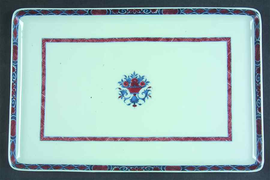 Rouen Celedon 12" Rectangular Tray by Ceralene-1