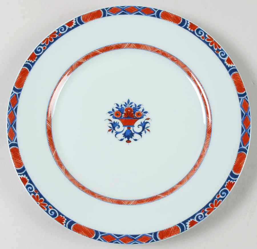 Rouen Celedon Luncheon Plate by Ceralene-1