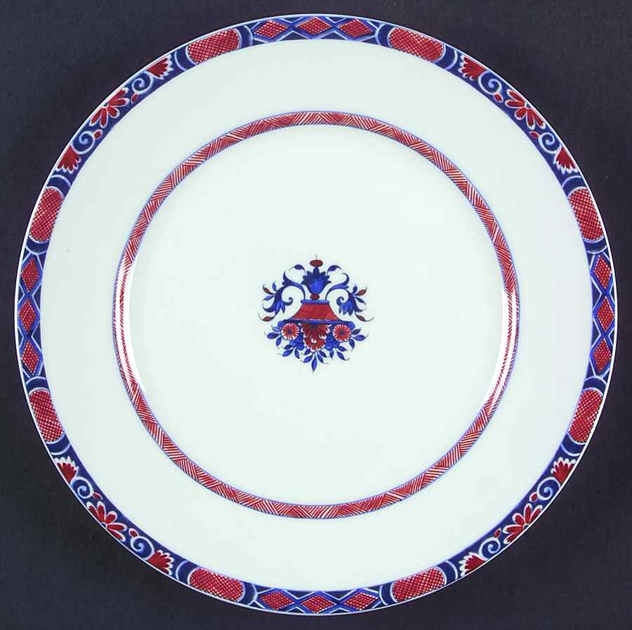 Rouen White Luncheon Plate by Ceralene-1