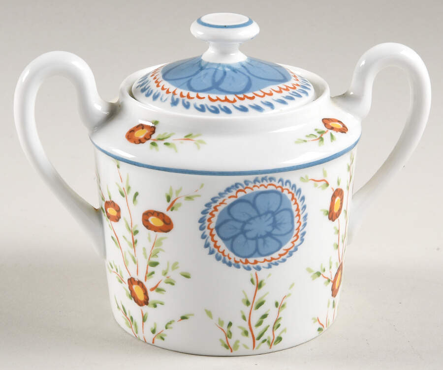 Sarabande Sugar Bowl & Lid by Ceralene-1