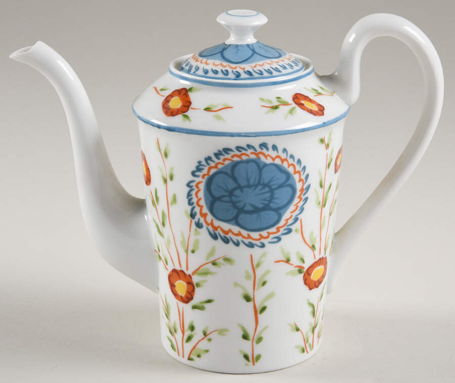 Sarabande Mini Coffee Pot & Lid by Ceralene-1
