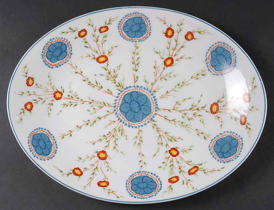 Sarabande 15" Oval Serving Platter by Ceralene-1