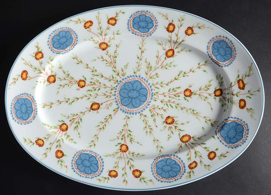 Sarabande 16" Oval Serving Platter by Ceralene-1