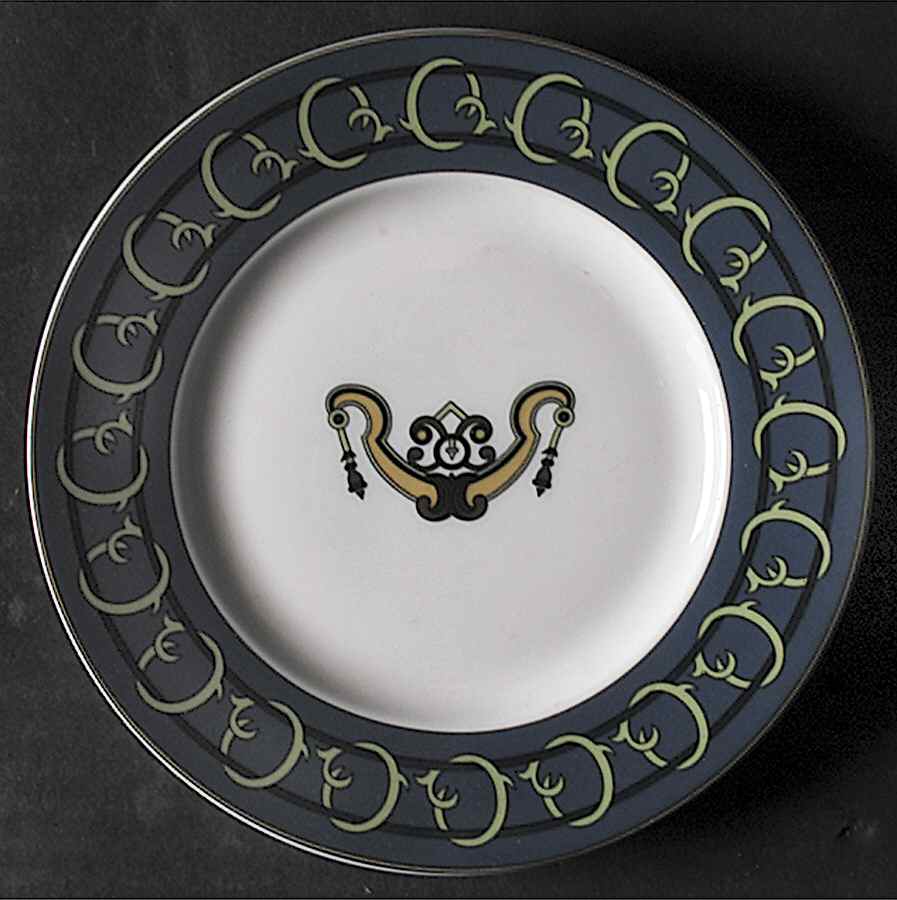 Serenade Blue Bread & Butter Plate by Ceralene-1