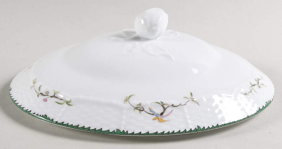 Si Kiang Lid for Oval Vegetable by Ceralene-1
