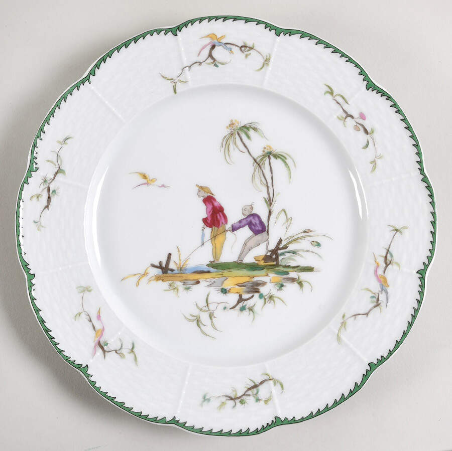 Si Kiang Dessert Luncheon Plate by Ceralene-1