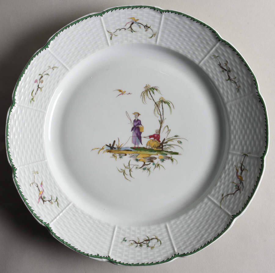 Si Kiang 12" Chop Plate (Round Platter) by Ceralene-1
