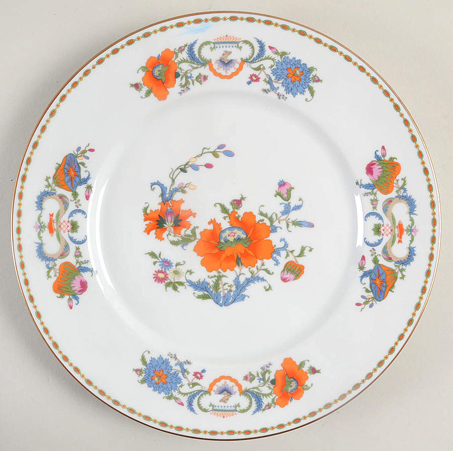 Vieux Chine (Empire, White) Dinner Plate by Ceralene-1
