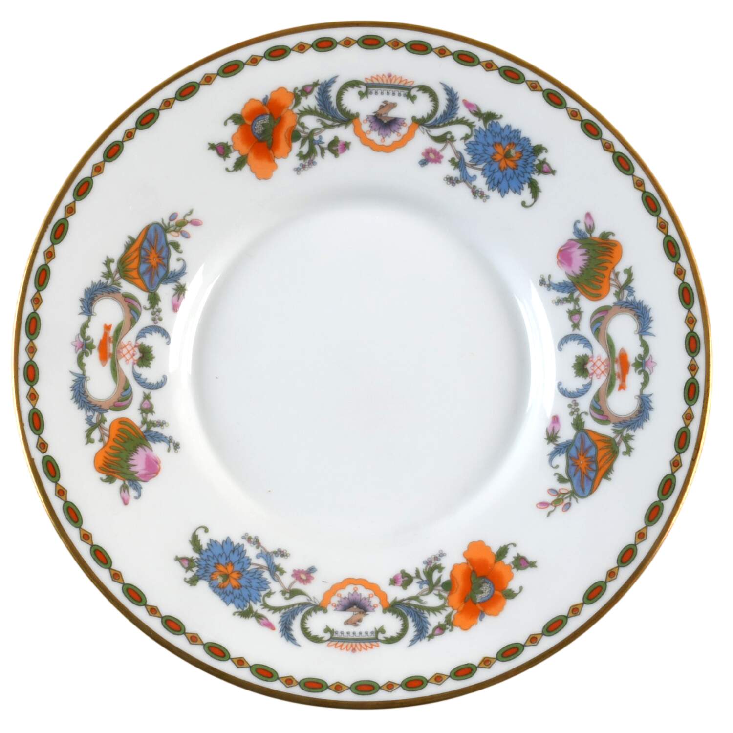 Vieux Chine (Empire, White) Saucer for Flat Cup by Ceralene-1