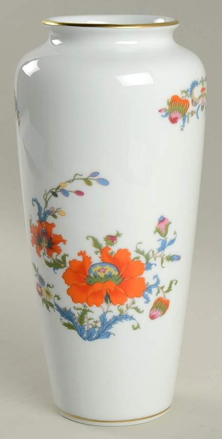 Vieux Chine (Empire, White) 8" Vase by Ceralene-1
