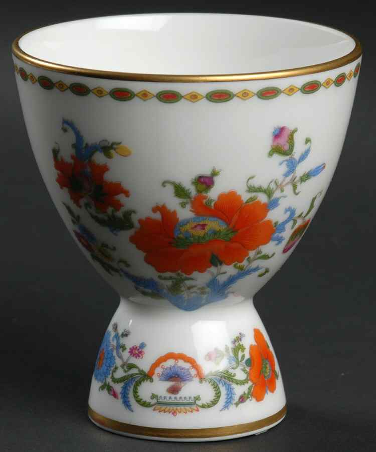 Vieux Chine (Empire, White) Double Egg Cup by Ceralene-1