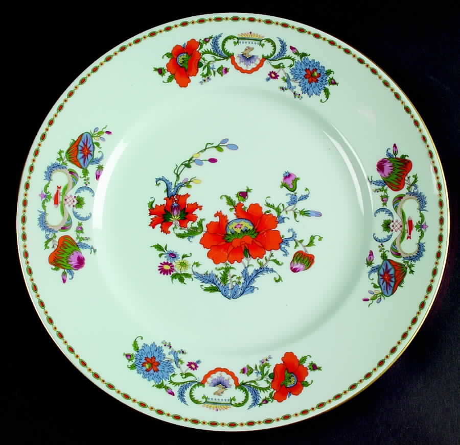 Vieux Chine (Empire, Celadon) Dinner Plate by Ceralene-1