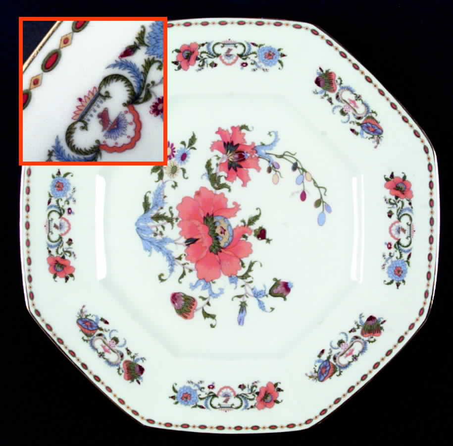 Vieux Chine (Messina, White) Dinner Plate by Ceralene-1
