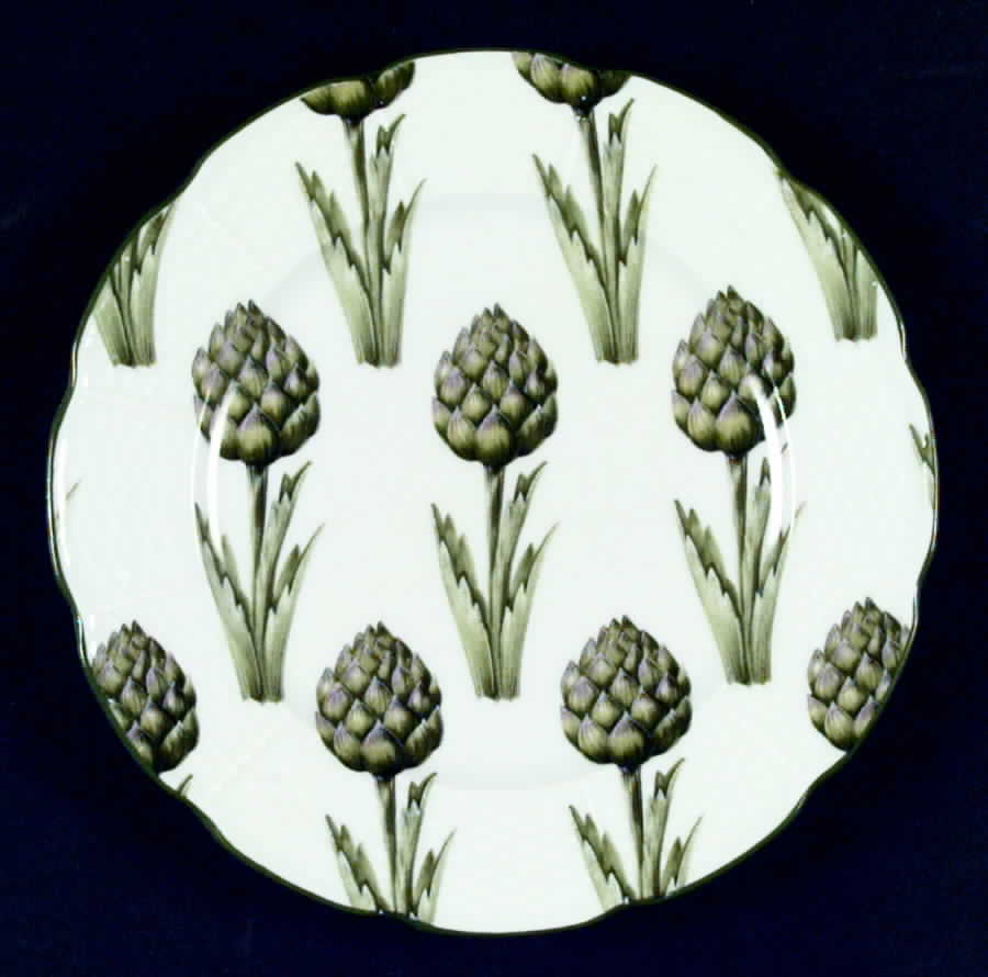 Villandry (Fruits and Vegetables) Dessert Luncheon Plate by Ceralene-1