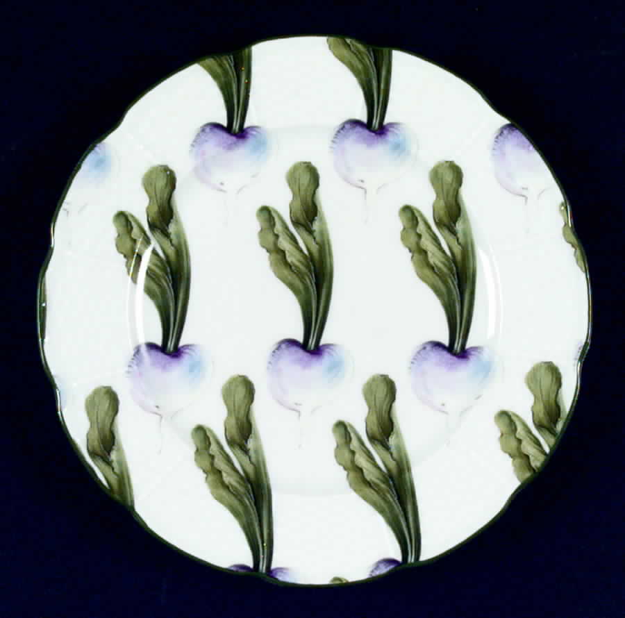 Villandry (Fruits and Vegetables) Dessert Luncheon Plate by Ceralene-1