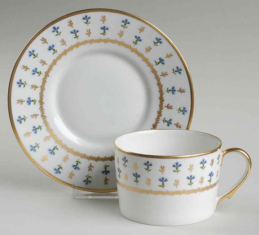 Vieux Nyon Nyon Flat Cup & Saucer Set by Ceralene-1