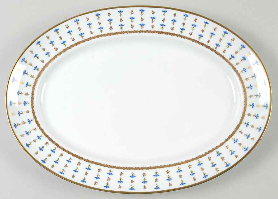 Vieux Nyon Nyon 14" Oval Serving Platter by Ceralene-1