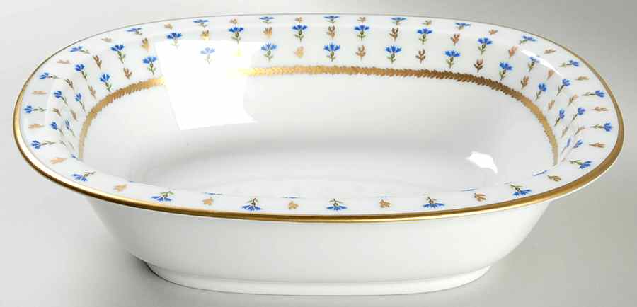 Vieux Nyon Nyon 9" Oval Vegetable Bowl by Ceralene-1