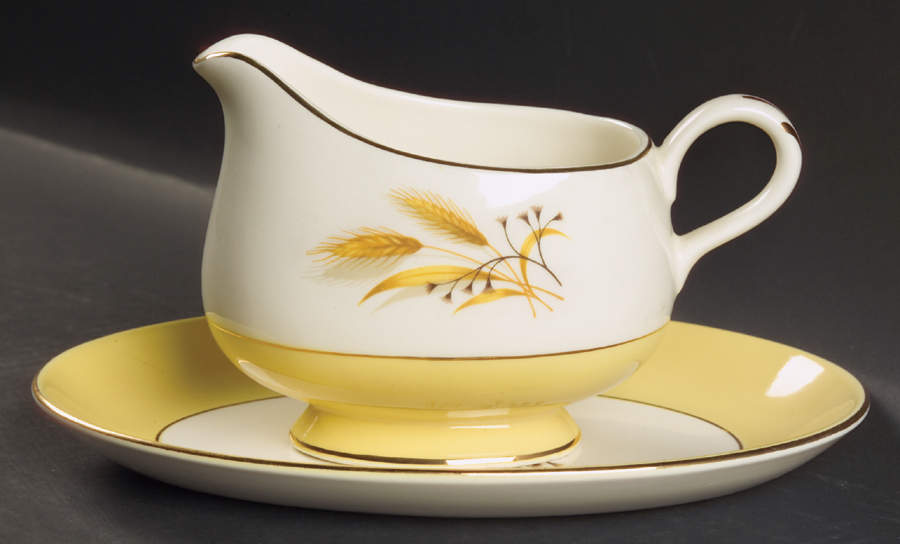Autumn Gold Gravy Boat & Underplate/Relish by Century Service-1