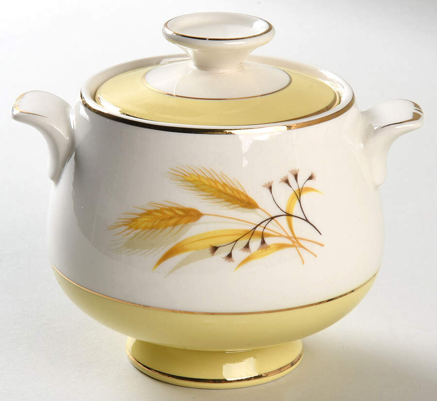 Autumn Gold Sugar Bowl & Lid by Century Service-1