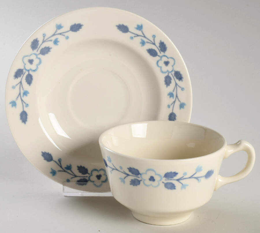 Echo Flat Cup & Saucer Set by Century Service-1